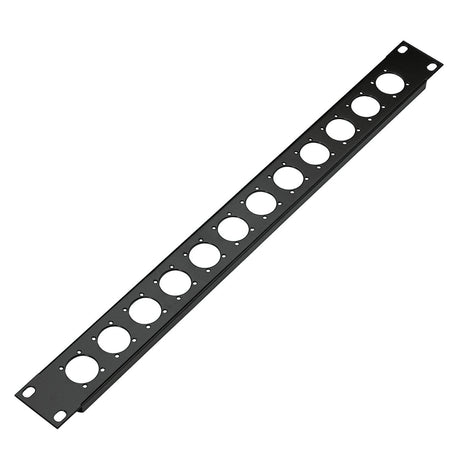 K&M 28312 12 XLR Socket 1-Space Height Panel