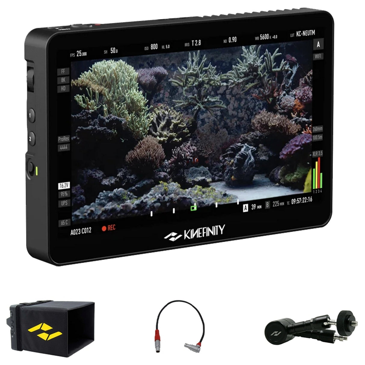 Kinefinity KineMON-7U2 1080p IPS LCD 7-Inch Ultra-Bright Touchscreen Monitor with Accessory Pack
