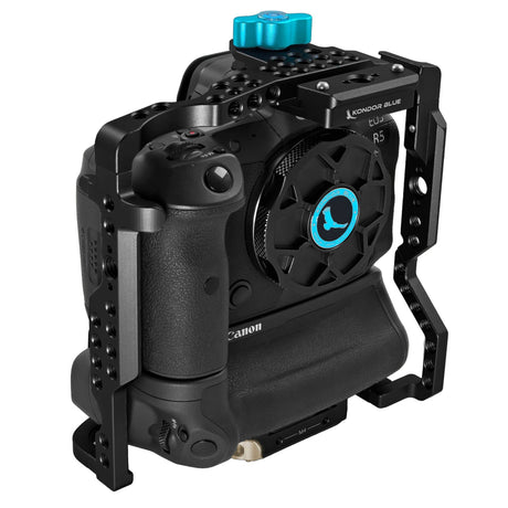 Kondor Blue Canon-CageGrip-CO Canon R5/R6/R Battery Grip Cage without Top Handle - Black