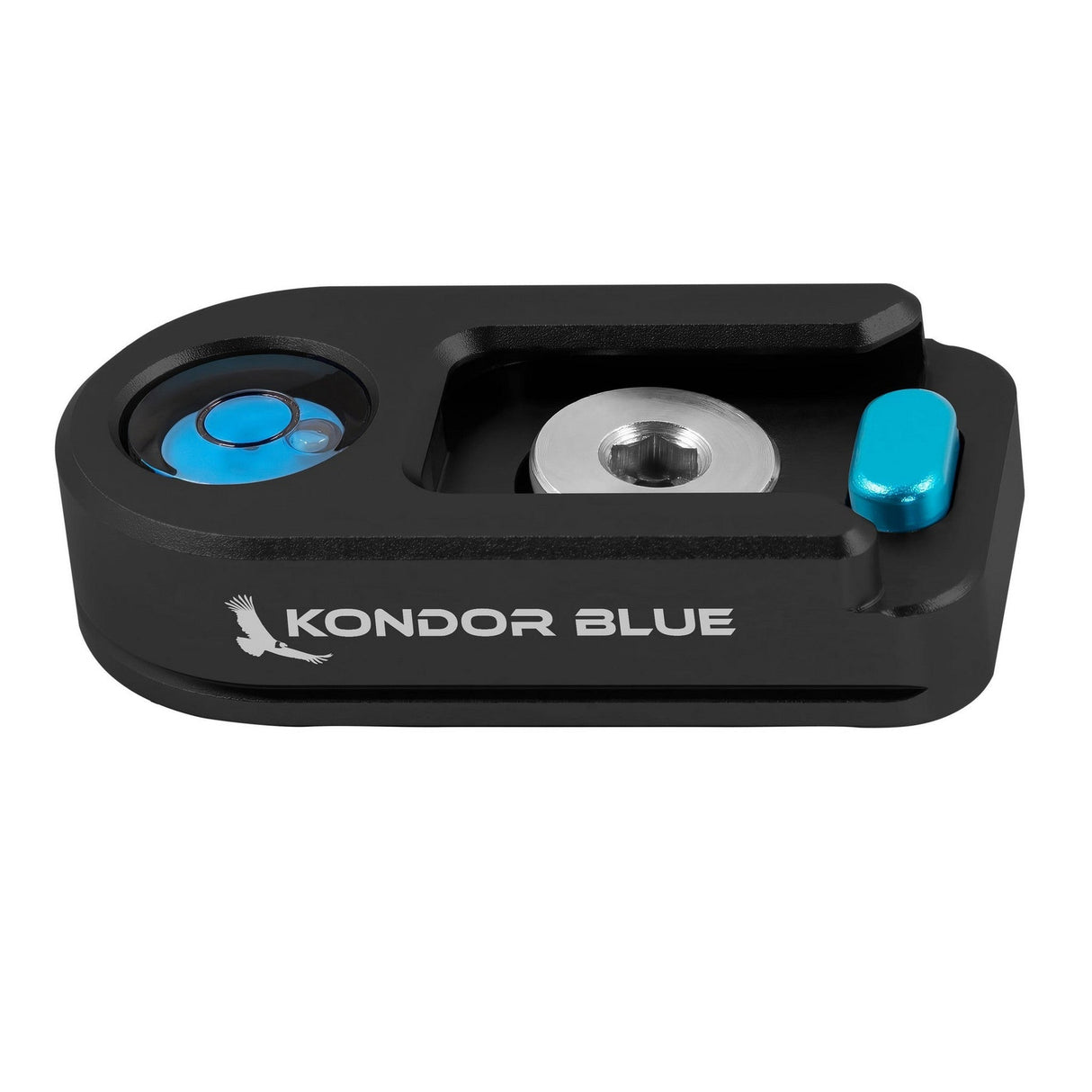 Kondor Blue Bubble Level Cold Shoe with Safety Release - Black