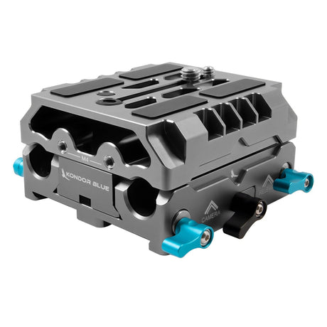 Kondor Blue LWS ARRI Bridge Plate for Cinema Cameras with Riser for RED KOMODO - Gray