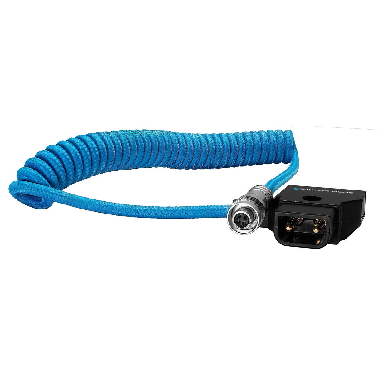 Kondor Blue Coiled D-Tap to 4 Pin Portkeys Monitor BM5/HH7/HS7T