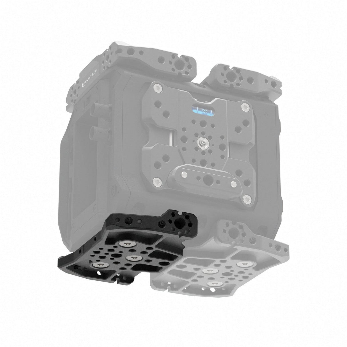 Kondor Blue Bottom Half Plate for Pyxis Cage System, Raven Black