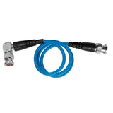 Kondor Blue 20-Inch 12G SDI Cable with Straight to Right-Angle Connector for 4K 60P Camera Monitors and Transmitters