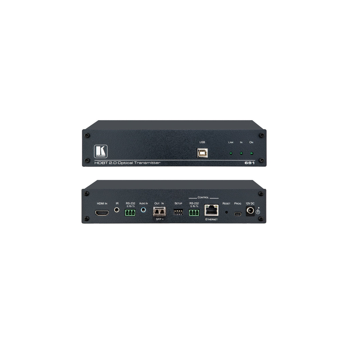Kramer 691 4K60 4:2:0 HDMI Fiber Optic Transmitter over Ultra‑Reach HDBaseT 2.0