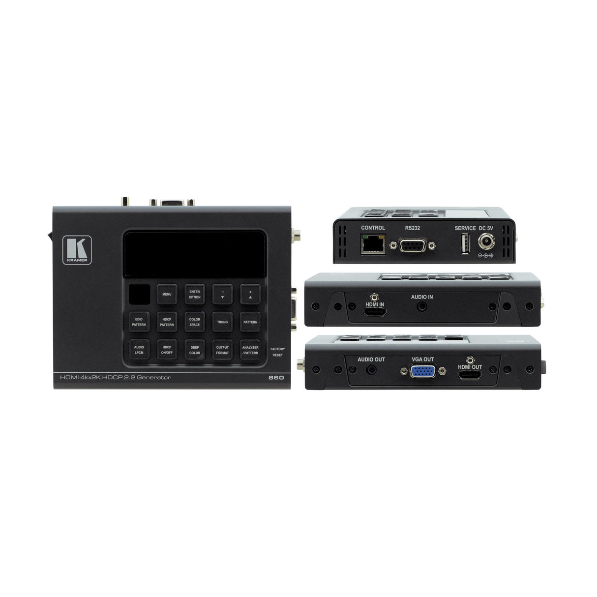 Kramer 860 4K60 4:4:4 HDMI 18 Gbps Signal Generator and Analyzer