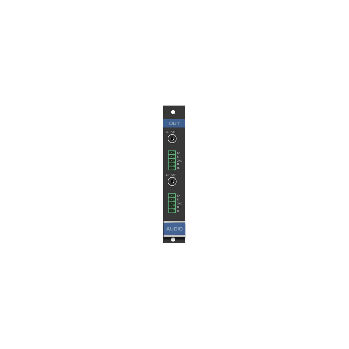 Kramer 2‑Channel Analog and Digital Audio Output Card for Frame 16
