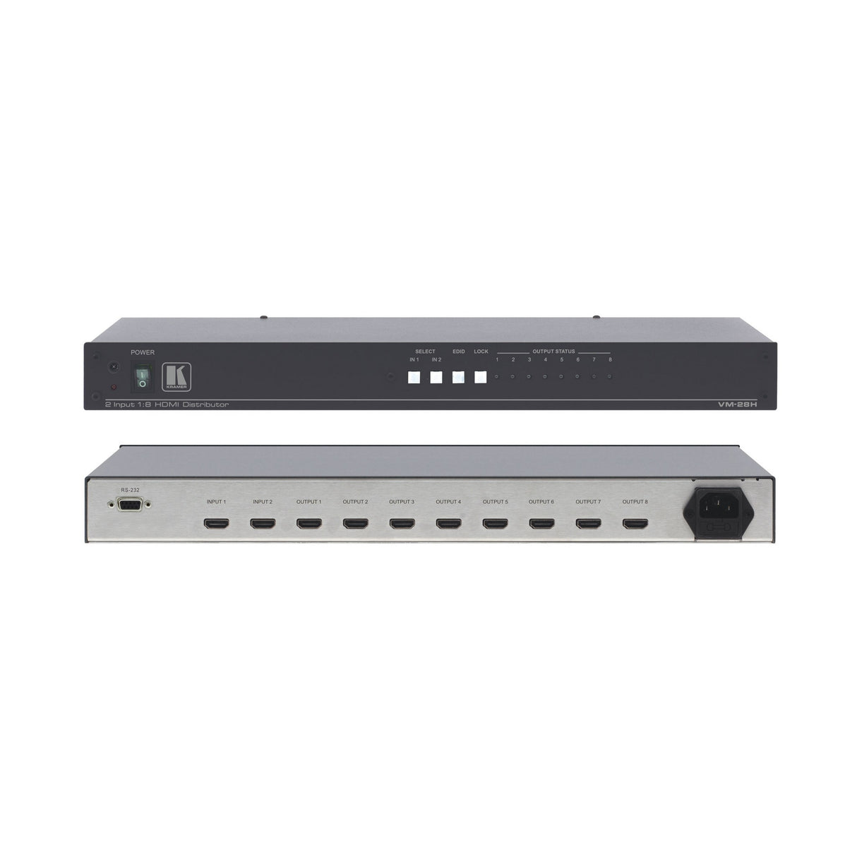 Kramer VM-28H 2x1:8 HDMI Switchable Distribution Amplifier