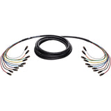Laird 4855R10-BBF Mini RG-59 BNC Male to Female 12G-SDI/4K UHD Belden 10-Channel Snake Cable