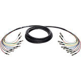 Laird 4855R10-D-BF Mini RG-59 DIN 1.0/2.3 Male to BNC Female 12G-SDI/4K UHD Belden 10-Channel Snake Cable