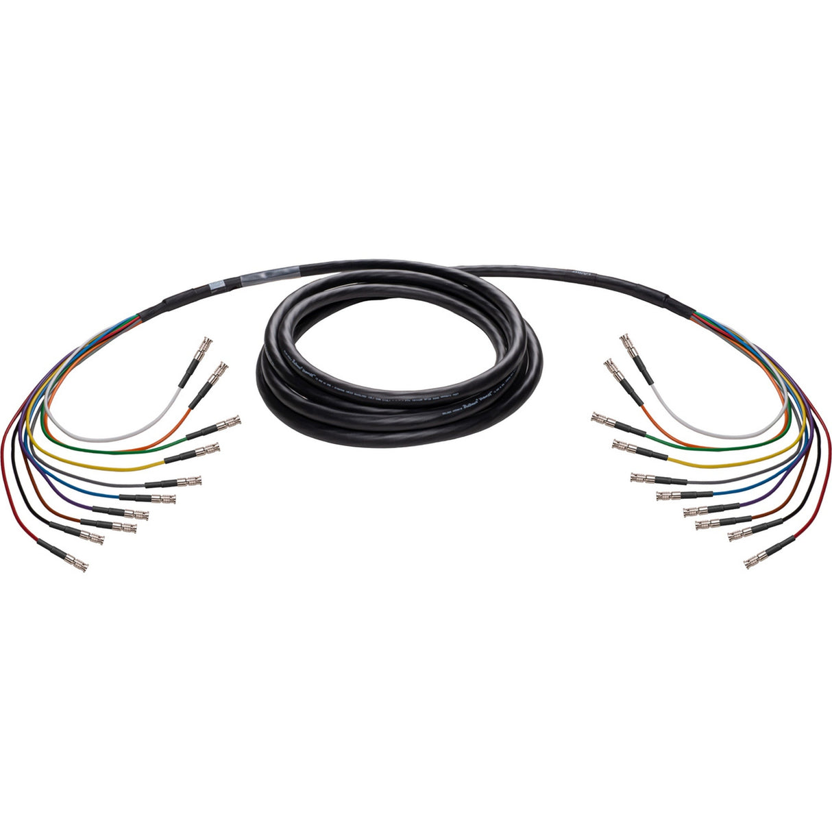 Laird 4855R10-MBMB Mini RG-59 HD BNC Male 12G-SDI/4K UHD Belden 10-Channel Snake Cable