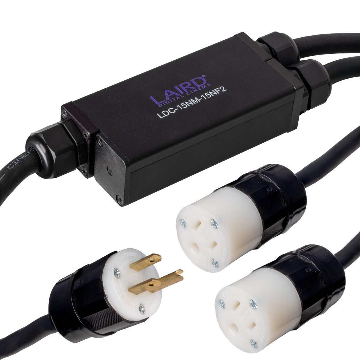 Laird LDC-15NM-15NF2 Edison Power Distribution Splitter Cable