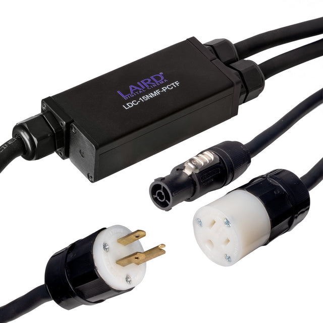 Laird LDC-15NMF-PCTF Edison Power Distribution Splitter Cable