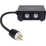 Laird LDC-PBK-15A-05 15A Power Distribution Splitter with Edison Plug and powerCON Type B
