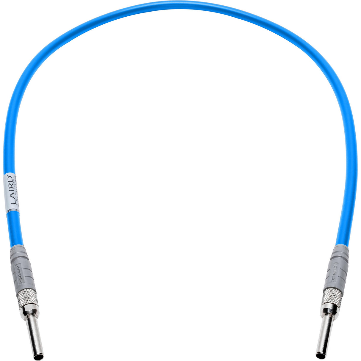 Laird MICRO-VPATCH-001BE 12G-SDI Micro Video Patch Cable, Light Blue, 1-Foot