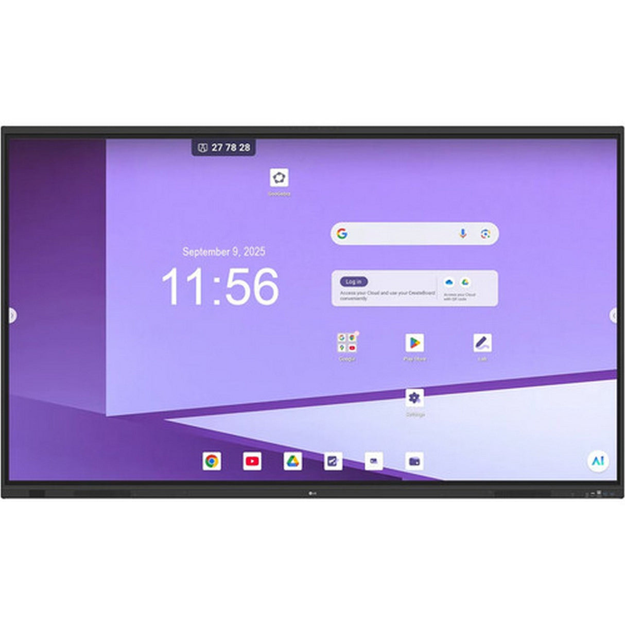 LG 75TR3DQ-B CreateBoard Standard Interactive Display, 75-Inch