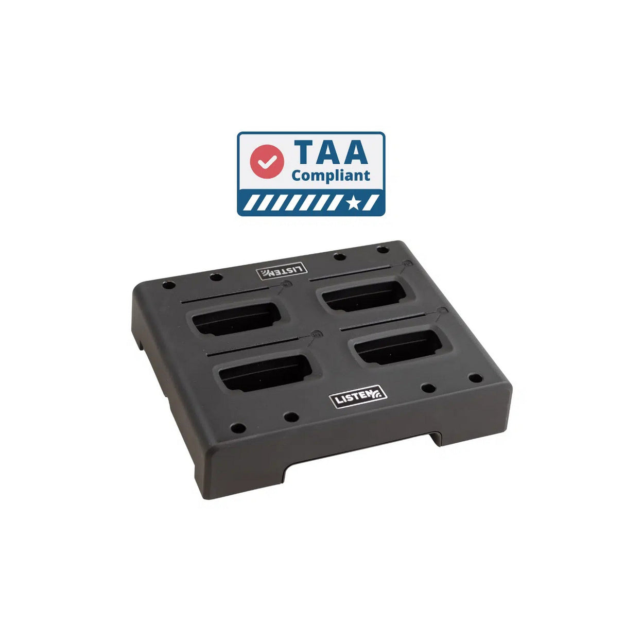 Listen Technologies LA-384T-01 ListenIR TAA Intelligent 4-Unit Charging Tray