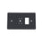 Listen Tech LA-347 Wall Box Mounting Plate for LT-84/LA-141/LA-140 - Gray