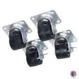 Lowell LDR C2SL Locking Swivel Casters Rack Mobility Upgrade