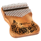 Luna Guitars Mo'o Lizard 17-Key Kalimba, Key of C