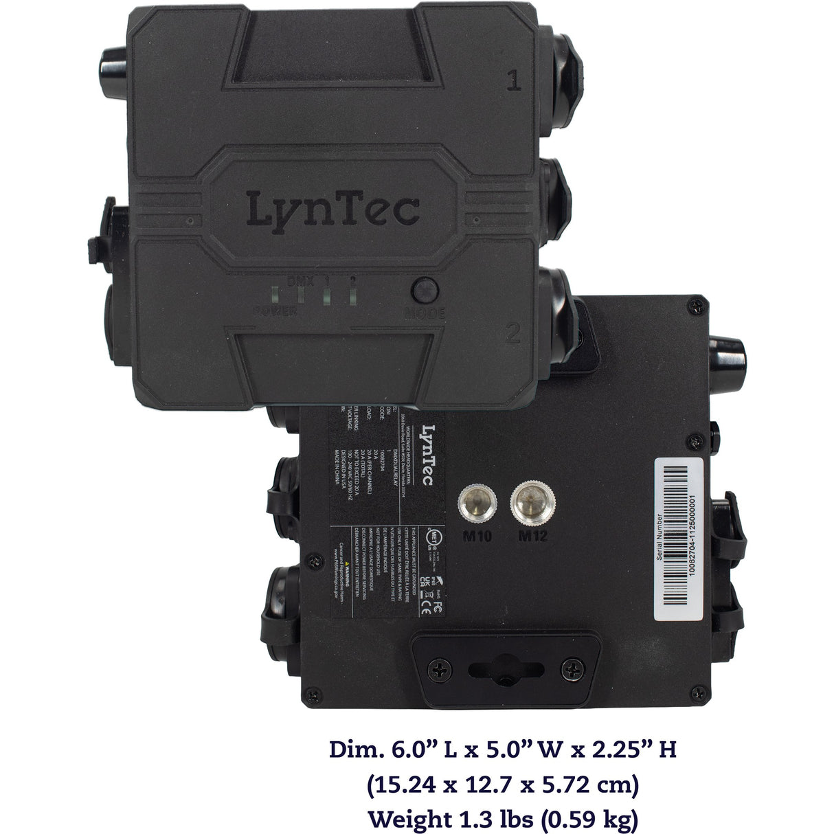 LynTec DDR Dual DMX Relay Power Control Switch