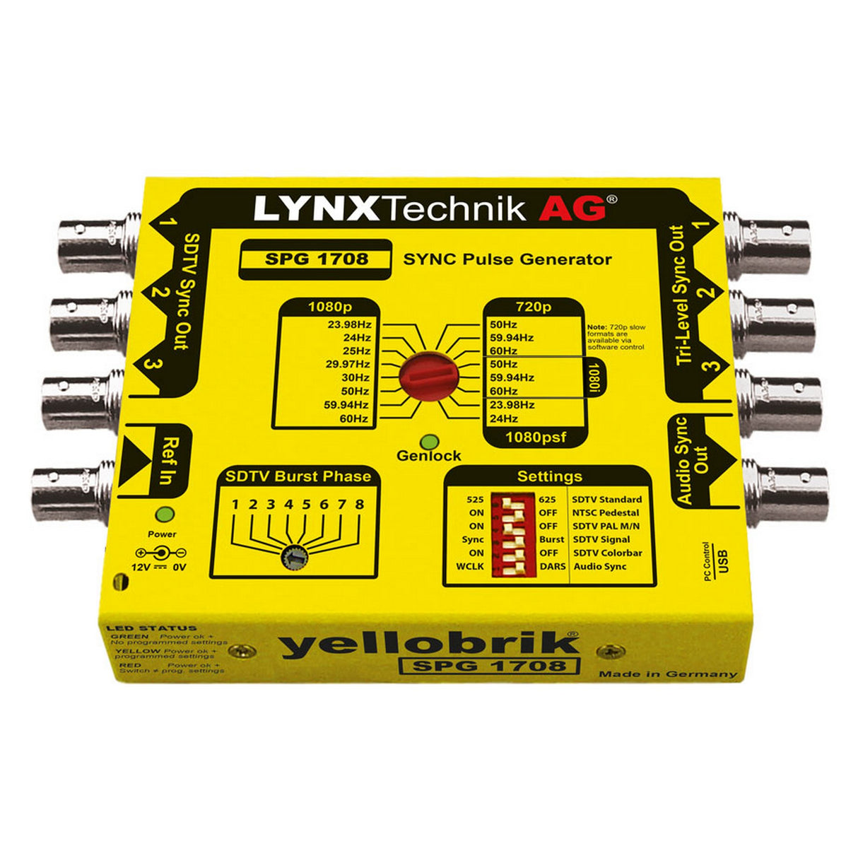 LYNX Technik SPG-1708 Tri/Bi-Level Sync Pulse Generator with Genlock