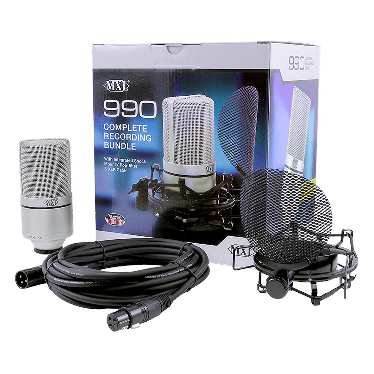MXL 990 Bundle, Pro Grade Condenser Mic Set