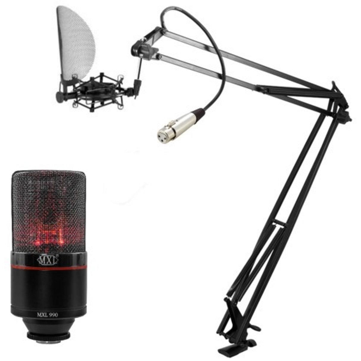 MXL 990 Blaze Bundle, Pro Grade Condenser Mic