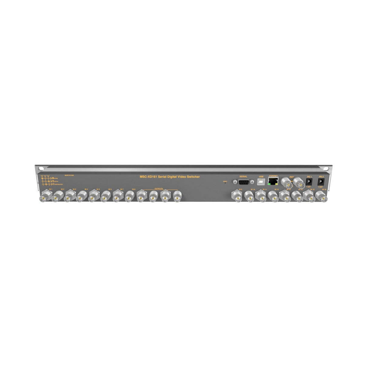 Matrix Switch MSC-XD161L 16 Input/1 Output 3G-SDI Video Router with Button Panel