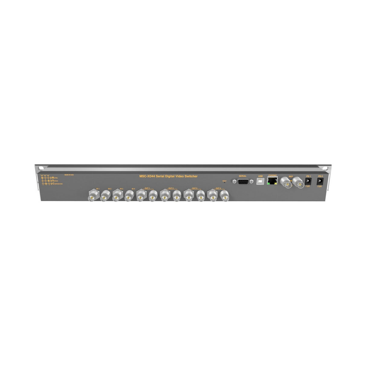 Matrix Switch MSC-XD44L 4 Input/4 Output 3G-SDI Video Router with Button Panel
