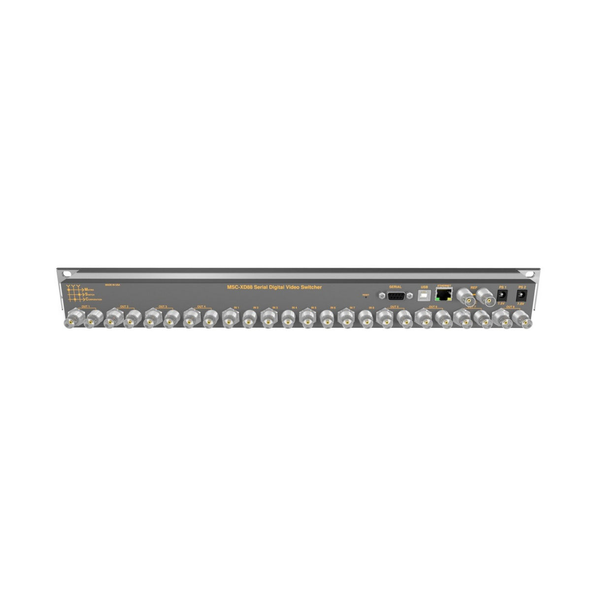 Matrix Switch MSC-XD88S 8 Input/8 Output 3G-SDI Video Router with Status Panel