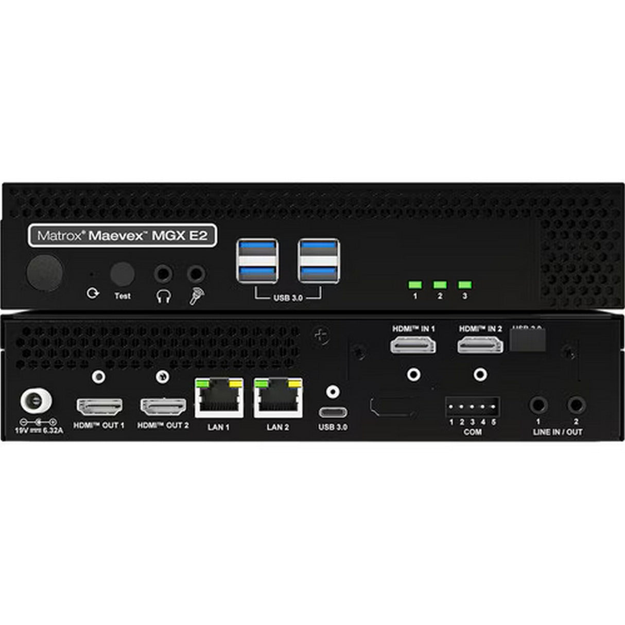 Matrox Maevex MGX E2 Dual-Channel 4K60 AV-over-IP Encoder