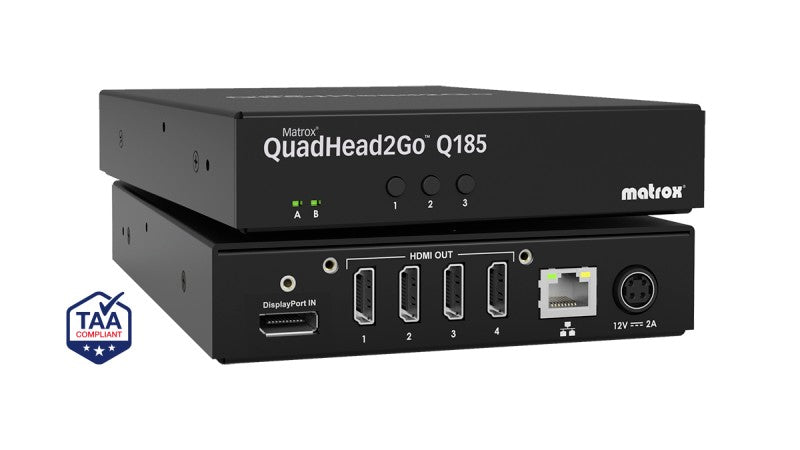 Matrox Q2G-DP4K2 QuadHead2Go Q185 Multi-Monitor Controller