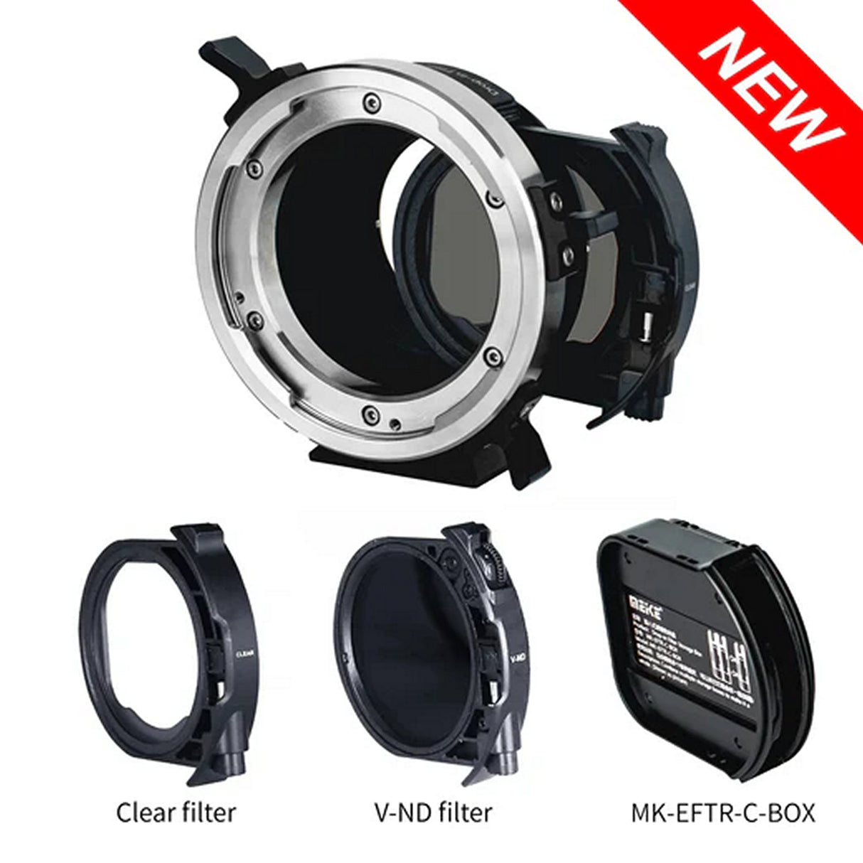 Meike Cinema PLTE-C Sony E Mount Camera to PL Mount Lens Adapter with Variable ND/Clear Filter