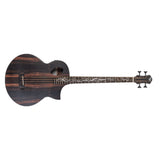 Michael Kelly Dragonfly 4 Acoustic Electric Bass Guitar, Fishman, Java Ebony