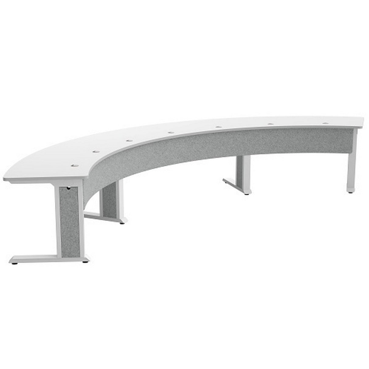 Middle Atlantic FM-TAR-1846430-D8W Forum Arc-Shaped Video Conferencing Table
