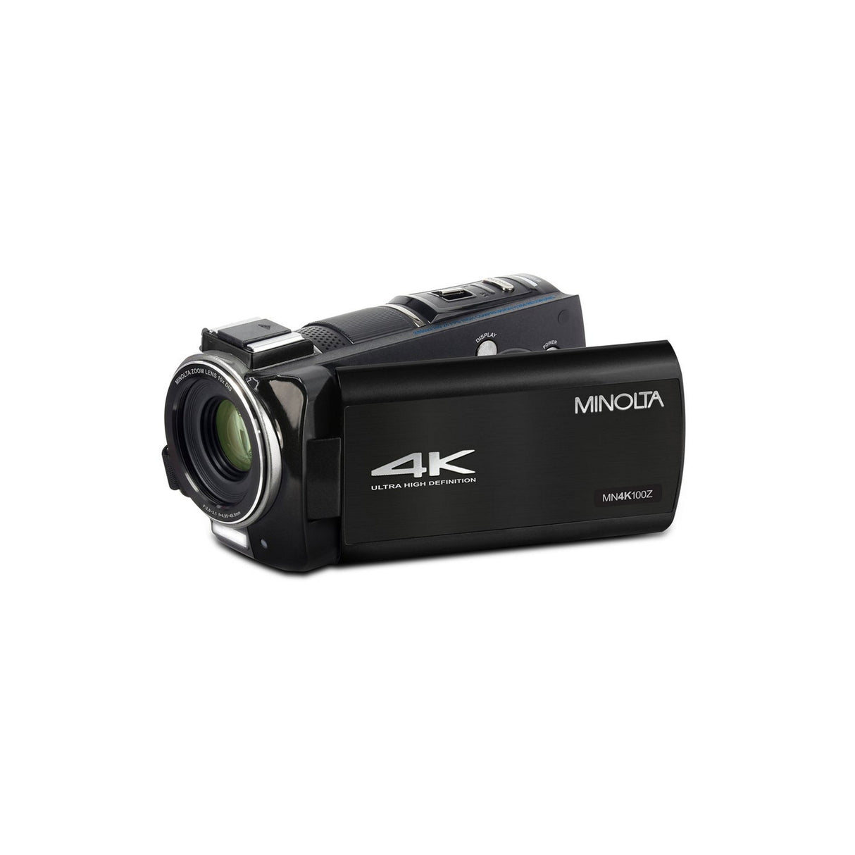 Minolta MN4K100Z 4K Ultra HD Camcorder with 10x Optical Zoom, Black