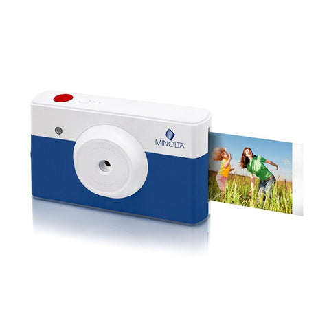 Minolta Instant Print Digital Camera Blue