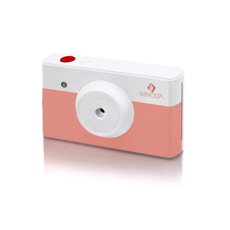 Minolta Instant Print Digital Camera Coral pink