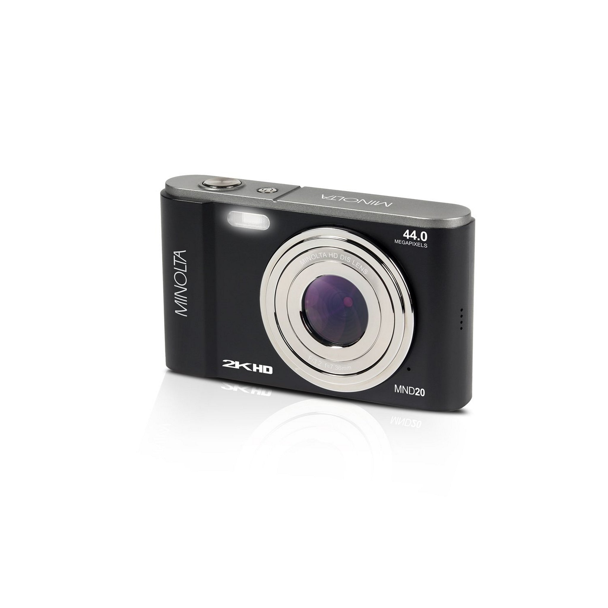 Minolta MND20 44MP / 2.7K Ultra HD デジタルカメラ (マゼンタ) MINOLTA MND20 44 MP ⁄ 2.7K Ultra HD Digital Camera (Black