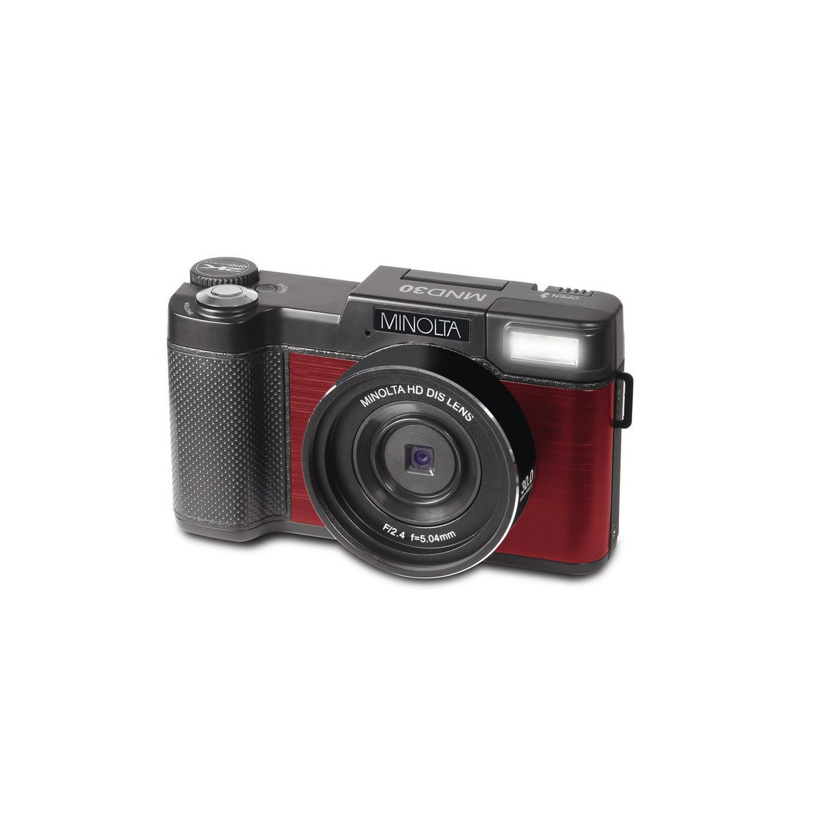 Minolta MND30 30 MP 2.7K Ultra HD Digital Camera Red