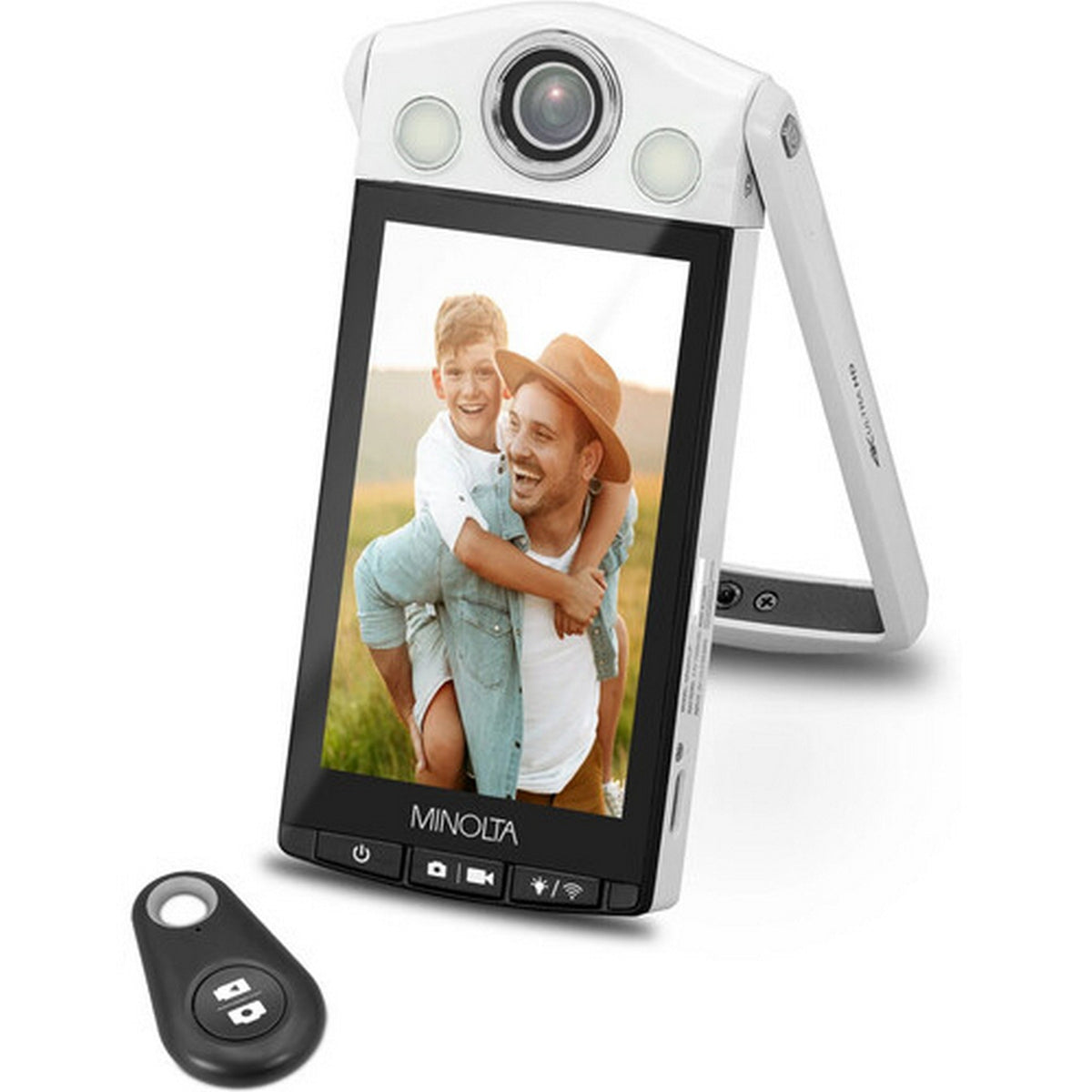 Minolta MN4KFLIP 4K Vlogging Camera with 64MP Photos and Selfie Stand