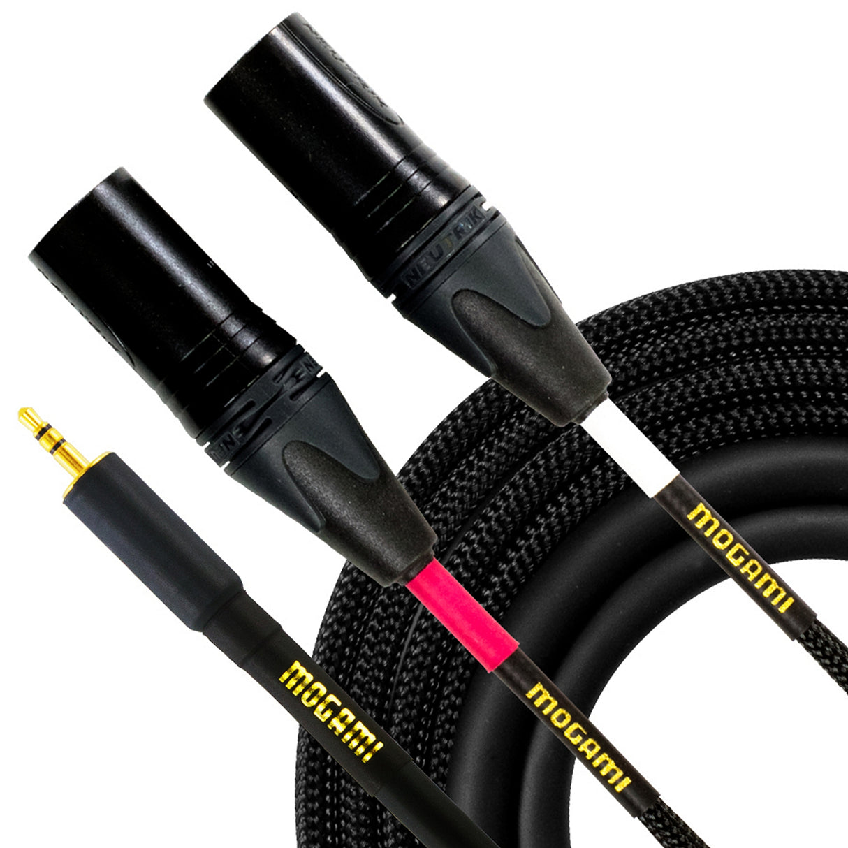 Mogami GOLD 3.5 2 XLRM 3.5 TRS to Dual XLR Male Cable