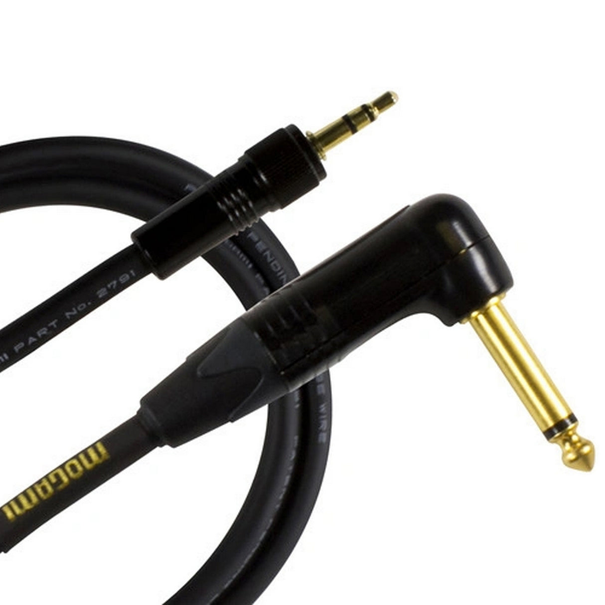 Mogami Gold Beltpack 3.5mm Male to 1/4-Inch Right-Angled Male Cable for Sennheiser, 24-Inch