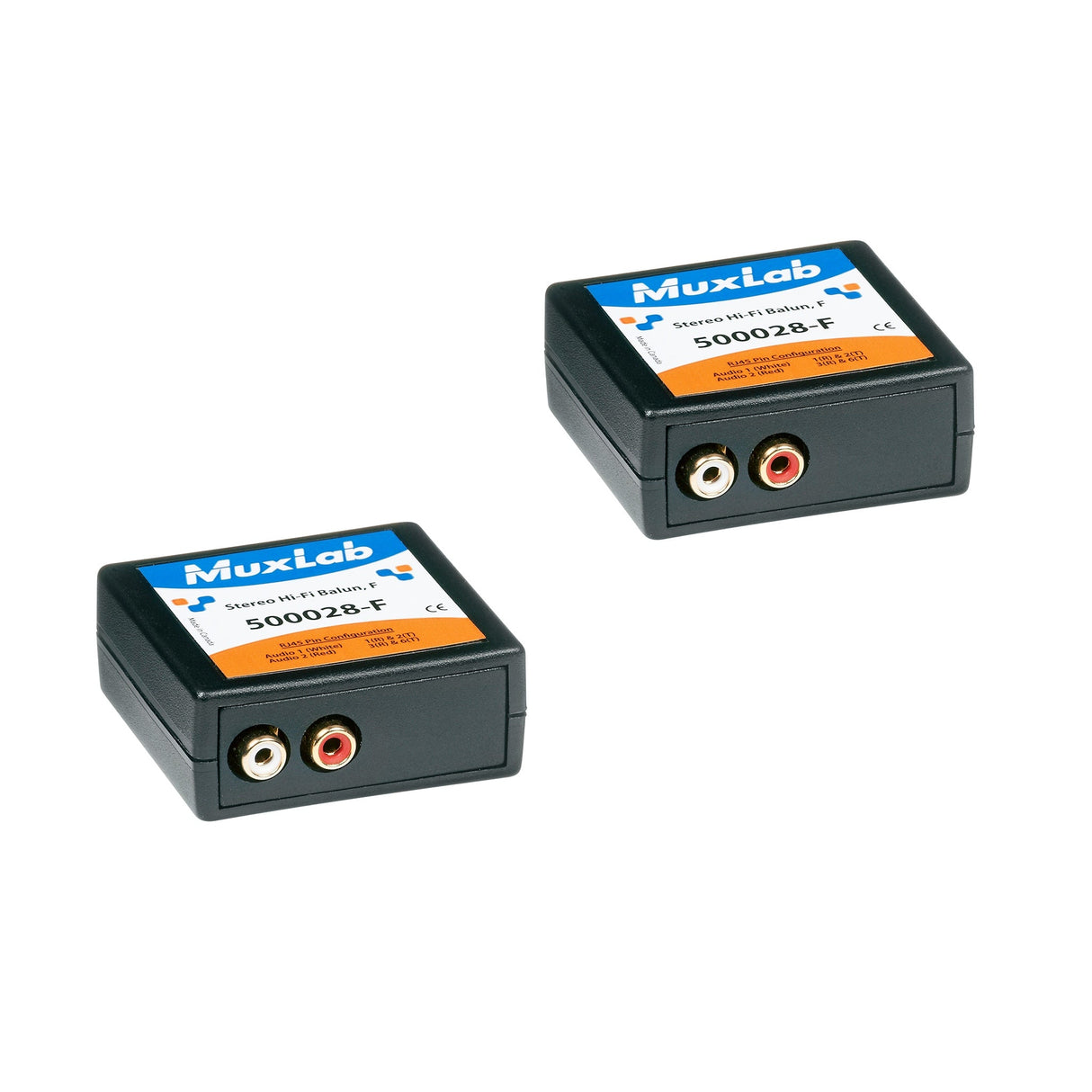 MuxLab 500028-F Stereo Hi-Fi Balun F Analog Audio Extender