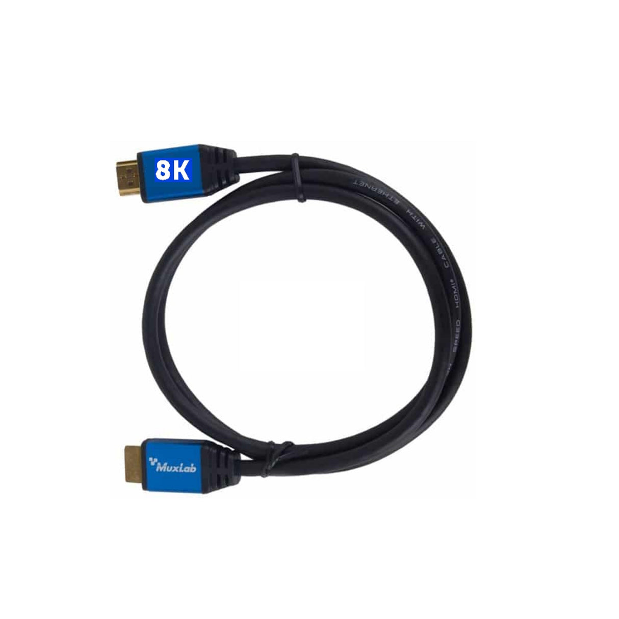MuxLab 500095-3M Premium Certified HDMI 2.1 Cable with Pull Resistant Connector (3-Meters)