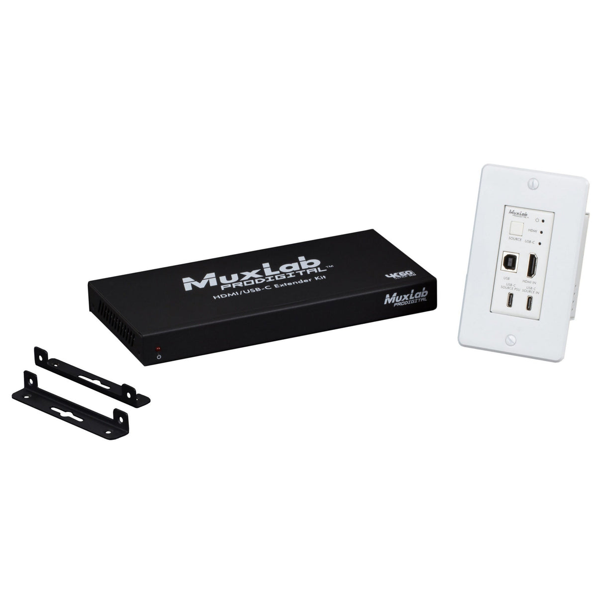 MuxLab 500452 HDMI USB-C KVM HDBT/4K60 Extender Kit