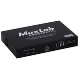 MuxLab 500760 HDMI 4K/60 KVM Over IP Extender Transmitter and Receiver Kit