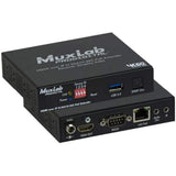 MuxLab 500762-RX-V2 HDMI Over IP H264/H265 PoE Receiver 4K60 for AV Over IP Systems