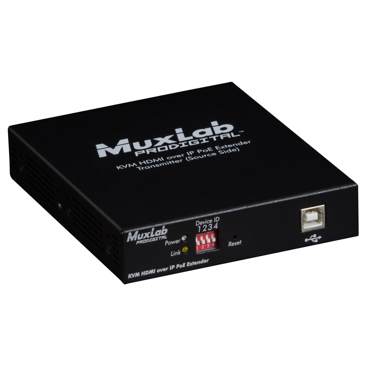 MuxLab 500772 KVM HDMI Over IP PoE Extender UHD-4K for Networked AV Systems